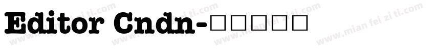 Editor Cndn字体转换